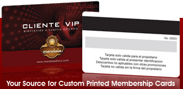 High Quality Custom Printed Membership Cards